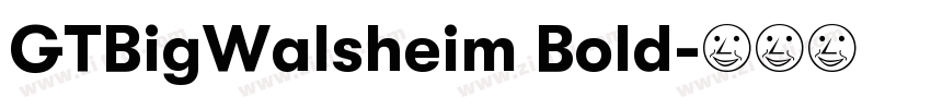 GTBigWalsheim Bold字体转换